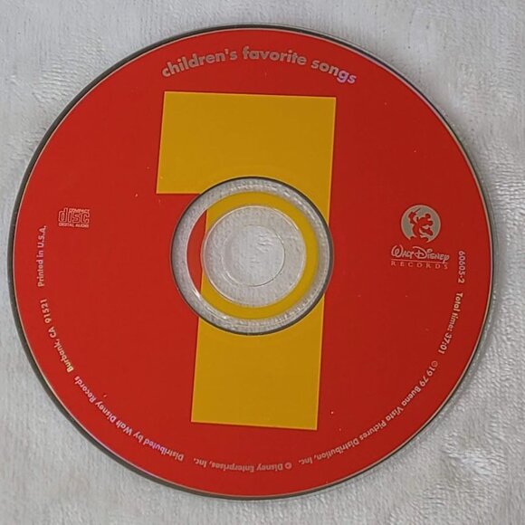 Childrens Favorite Songs Volume 1 CD By Walt Disney Records Disc only - Picture 2 of 2
